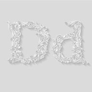 Decorated letter d