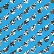 Pattern of blue drops rain foil background N3