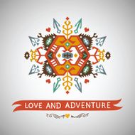 Decorative element on native ethnic style N3