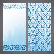 Flayers with arabesque decor N10