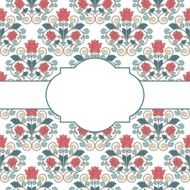 Floral oriental pattern in vintage style N5