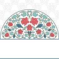 Floral oriental pattern in vintage style N6