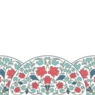 Floral oriental pattern in vintage style N7