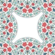 Floral oriental pattern in vintage style N8