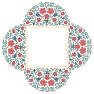 Floral oriental pattern in vintage style N10