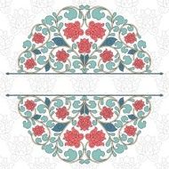 Floral oriental pattern in vintage style N11