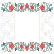 Floral oriental pattern in vintage style N12