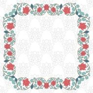 Floral oriental pattern in vintage style N14