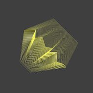 Geometric Lines - Creative and Inspiration Design &quot; Cube