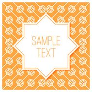 Graphic design vintage frame for logo and badges Abstract outline