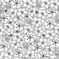 Monochrome seamless pattern N39
