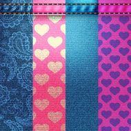 Background pattern Texture of denim fabric N6