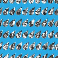 Pattern of blue drops rain foil background N7