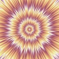 Star with sharp rays in nostalgic soft colors