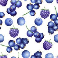 Berries seamless pattern N8