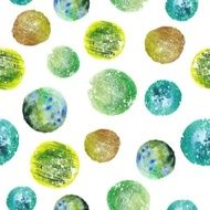 Watercolor Circle Pattern N4