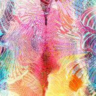 abstract watercolor background wave N7