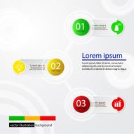 steps in the circle shape layout Design graphic