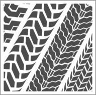 Tire tracks - vector set