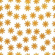 Vector seamless pattern with stylized dandelions N7
