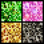 Four seamless mirror mosaic
