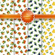 Seamless Pattern with Fruit Background N2