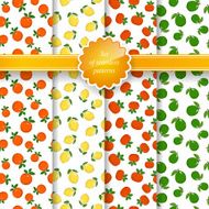 Seamless Pattern with Fruit Background N6