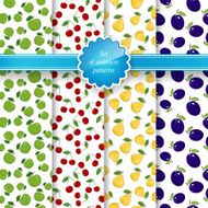 Seamless Pattern with Fruit Background N8