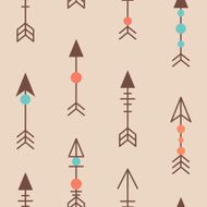 Cute trible geometric seamless pattern in cartoon style N2