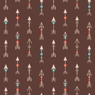 Cute trible geometric seamless pattern in cartoon style N3