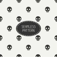Geometric hipster seamless pattern with skulls and bones Wrapping paper