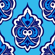 Luxury Damask flower seamless pattern