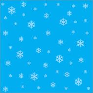 falling snowflakes on the blue background vector image EPS10 N2