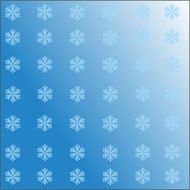 falling snowflakes on the blue background vector image EPS10 N3