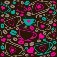 seamless coffee pattern N36