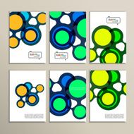 Abstract bright circles on a white background N2