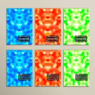 Set simple abstract background of colored squares
