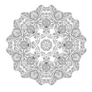 Simple round ornamet N2