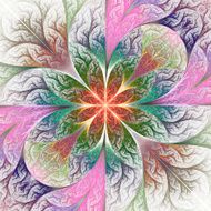 Beautiful pattern in fractal design Collection - frosty