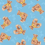 Bear illustration pattern N33