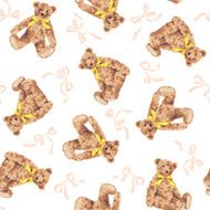 Bear illustration pattern N34