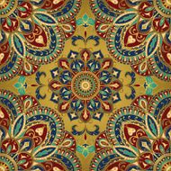 Ornament on the golden background