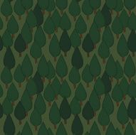 Summer tree seamless vector pattern