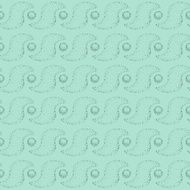Hand drawn vector ornament pattern aqua color