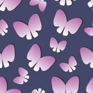 seamless background with silhouettes butterflies N4