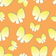seamless background with silhouettes butterflies N5
