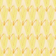 Vector modern wheat seamless background