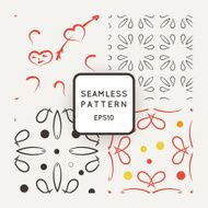 Set of floral seamless patterns N10