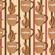 brown coffee seamless background