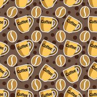 brown coffee seamless background N2